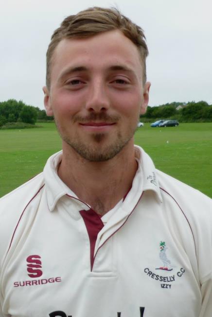 Iwan Izzard - marked return for Cresselly with unbeaten century